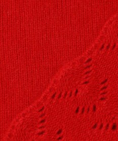 23区 L 【滝沢眞規子さん着用/洗える】レーシーヘムデザイン パフスリーブ ニット