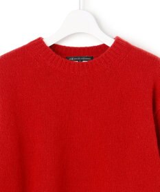 23区 L 【滝沢眞規子さん着用/洗える】レーシーヘムデザイン パフスリーブ ニット