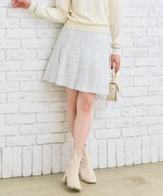 Feroux プリーツミニ スカート ホワイト系1