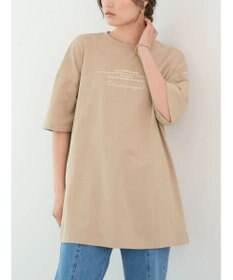 Green Parks バックフォトプリント半袖チュニック