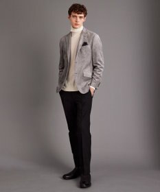 JOSEPH ABBOUD 【ウエストも伸びる！/ハイパワーストレッチ/洗える】2WAYストレッチ メルトンジャージーパンツ