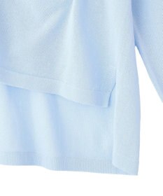 YECCA VECCA ハイゲージミドル丈Vネックカーディガン