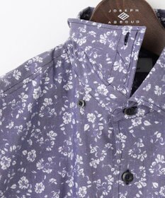 JOSEPH ABBOUD 【洗える】フラワーモチーフストレッチ シャツ