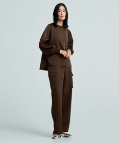 uncrave 【洗濯機洗い可】サテン ブラウス（uncrave WHITE）