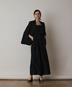 GRACE CONTINENTAL ダブルクロスノーカラージャケット