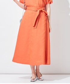 自由区 【接触冷感/セットアップ着用可】トリアセテートツイル フレアスカート