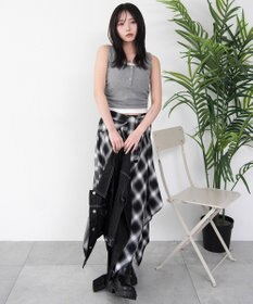 WEGO 【カップ付き】レイヤードデザインカップインタンク