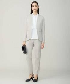 ICB ストレッチジョーゼット ラッフルディテール ブラウス