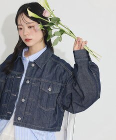 earth music&ecology ショートデニムジャケット