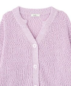 earth music&ecology 【予約】ぽんぽんスキッパーカーディガン