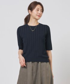 J.PRESS LADIES Rayon Elite Stretch クルーネック ニット