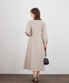 Tiaclasse L パイピングフレアワンピース