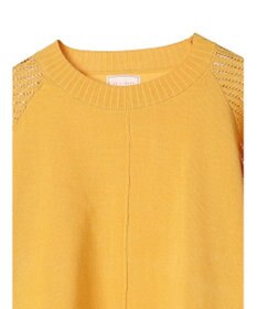 Green Parks ショルダーメッシュニットプルオーバー