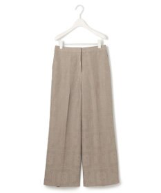 ICB L 【日本製・洗える】ペイズリーレノクロス ワイドストレートパンツ