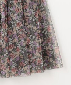 ANY KIDS 花柄 チュール フレア スカート