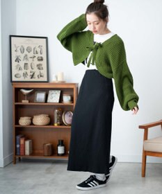 WEGO リボンニットボレロ