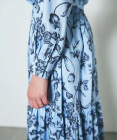 GRACE CONTINENTAL オリエンタルフラワープリントワンピース