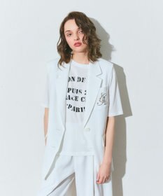 GRACE CONTINENTAL リネンタッチジレジャケット