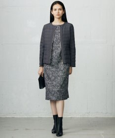 自由区 S プリントジャガードストレッチ  ワンピース