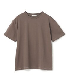 BEIGE， 【洗える】VERONICA / カラーステッチ半袖クルーネックＴシャツ