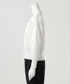 23区 【R(アール)】ブライトニット ネックビジューカーディガン