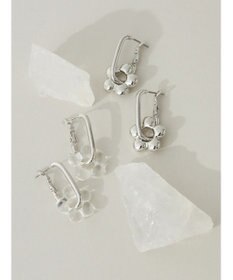 Green Parks ・ＨＡＬＦ　ＴＩＭＥ　２ＷＡＹモノトーンフラワーピアス