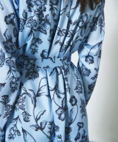 GRACE CONTINENTAL オリエンタルフラワープリントワンピース