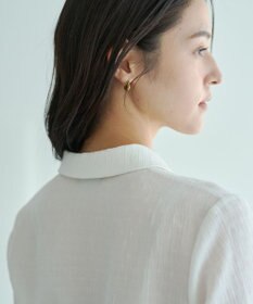 YECCA VECCA パールジャガードペプラムブラウス