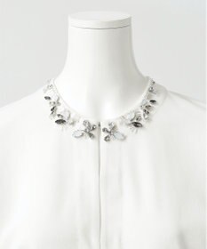 23区 【R(アール)】ブライトニット ネックビジューカーディガン