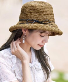 Tiaclasse ナチュラルな風合いのアンダリミックスクロシェハット