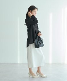 YECCA VECCA パールジャガードペプラムブラウス