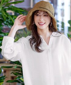 Tiaclasse ナチュラルな風合いのアンダリミックスクロシェハット