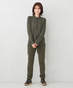 JOSEPH ABBOUD MOUNTAIN 【UNISEX】ランダムスラブリップハーフジップ