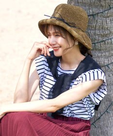 Tiaclasse ナチュラルな風合いのアンダリミックスクロシェハット