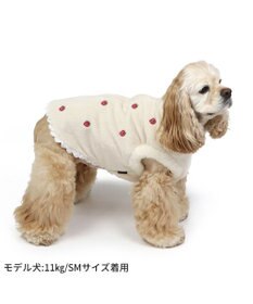 PET PARADISE ペットパラダイス 背中開き ベスト 苺 刺繍 中型犬 大型犬