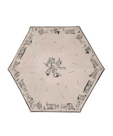 MOONBAT DAKS(ダックス) 晴雨兼用日傘 折りたたみ傘 街並み フワクール生地使用