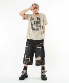 WEGO 【ユニセックス着用ITEM】ビッグロゴスラブヘンリーネックT（SS）