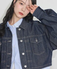 earth music&ecology ショートデニムジャケット