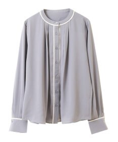 earth music&ecology バイカラータックブラウス