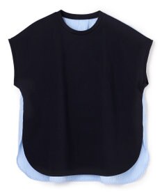 UNFILO BEAUTY FORM-T バックシャーリング Tシャツ ネイビー×ストライプ