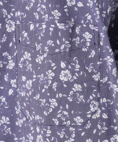 JOSEPH ABBOUD 【洗える】フラワーモチーフストレッチ シャツ