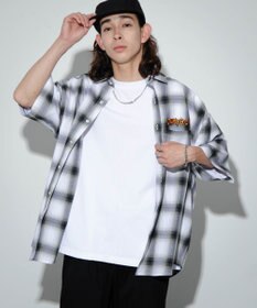 WEGO 【ユニセックス着用アイテム/綿100%/MLサイズ展開】別注NEW　JACKオンブレチェックシャツ（S）