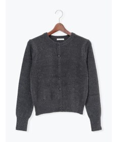 Te chichi ラメシャギークルーネックカーディガン