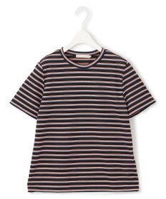 ICB L 【洗える】 シアーマルチボーダー カットソー