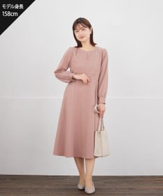 Tiaclasse ハートネックくるみ釦ワンピース