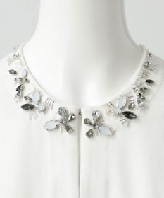 23区 【R(アール)】ブライトニット ネックビジューカーディガン