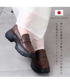 Pointer 日本製 本革 厚底ローファー