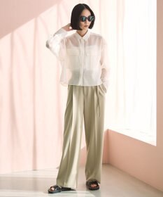 UNFILO シアークロップドシャツ