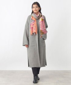 MOONBAT Hanato(ハナト) シルクウールストール ローデンブルクの街／幅60cm