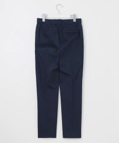 自由区 【接触冷感・洗える】コットンサテンストレッチテーパード パンツ